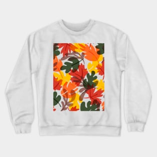 Autumn Pattern | Fallen Leaves colors Crewneck Sweatshirt